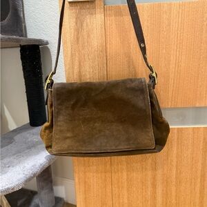 Brown Leather Men's Shoulder Bag